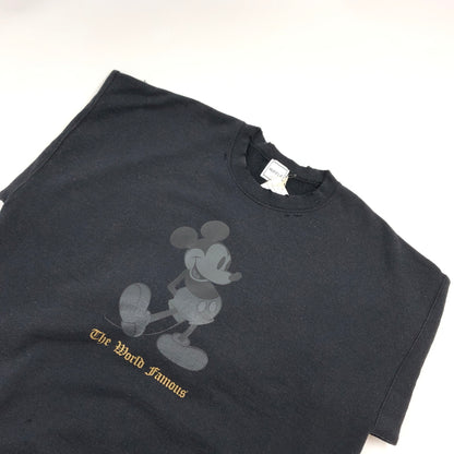 【中古品】【メンズ】 WIFFLE ウィッフル × Styles スタイルス WIFFLE THEWORLD FAMOUS MICKEY SWEAT 191241011059 ウィッフル ザワールド フェイマス ミッキースウェット 147-260822-hn-10-fur サイズ：XL カラー：ブラック 万代Net店