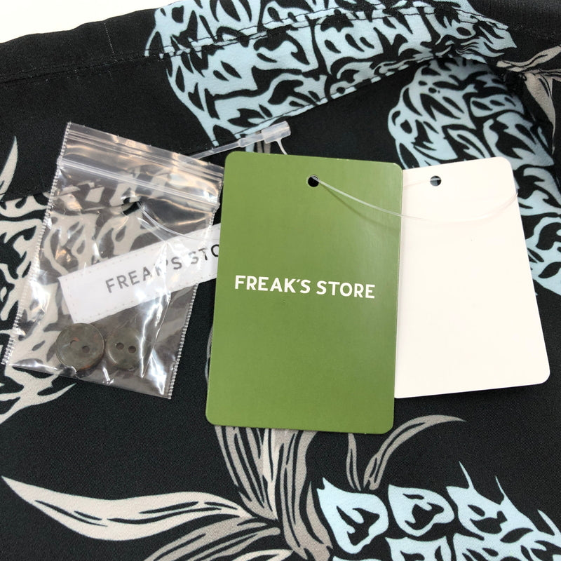 【中古品】【メンズ】 FREAK'S STORE フリークスストア ALOHA SHIRT 10-06-2489-01556 総柄 アロハシャツ カジュアルシャツ 半袖シャツ トップス 142-260823-hn-01-fur サイズ：L カラー：ブラック 万代Net店
