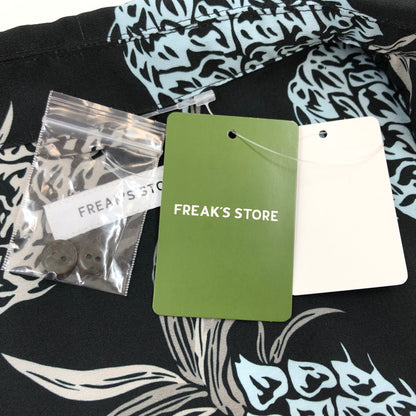 【中古品】【メンズ】 FREAK'S STORE フリークスストア ALOHA SHIRT 10-06-2489-01556 総柄 アロハシャツ カジュアルシャツ 半袖シャツ トップス 142-260823-hn-01-fur サイズ：L カラー：ブラック 万代Net店