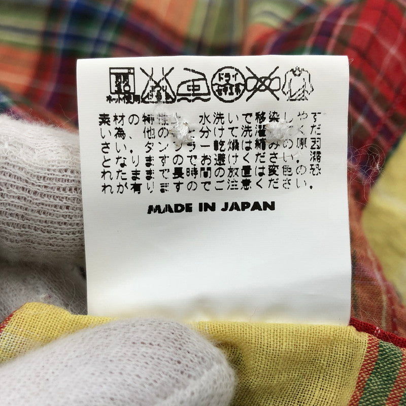 【中古品】【メンズ】 SUGAR CANE シュガーケーン マドラスチェックボタンダウンシャツ 七分袖 カジュアルシャツ トップス 145-260311-hn-04-fur サイズ：M カラー：マルチカラー 万代Net店