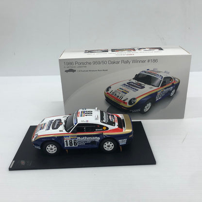 【中古品】 トゥルースケールミニチュアズ 1/18 ポルシェ959/50 1986年 ダカールラリーレイド優勝車 #186 [TSM121807R] 061-260803-ns-10-tei 万代Net店