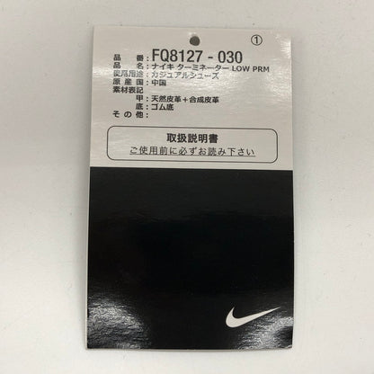 【ジャンク品】【メンズ】 NIKE ナイキ TERMINATOR LOW PREMIUM FQ8127-030 ターミネーター ロー プレミアム スニーカー シューズ 靴 160-250630-hn-05-fur サイズ：28.5cm US 10.5 カラー：ブラック/ホワイト 万代Net店