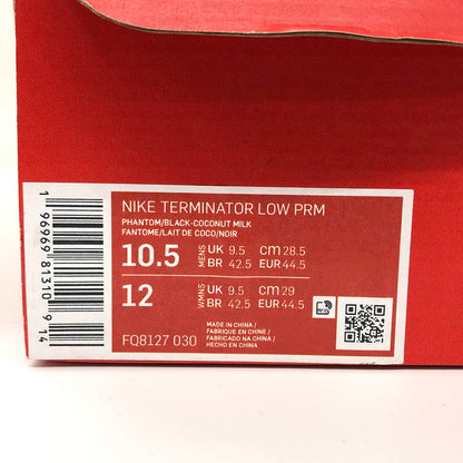 【ジャンク品】【メンズ】 NIKE ナイキ TERMINATOR LOW PREMIUM FQ8127-030 ターミネーター ロー プレミアム スニーカー シューズ 靴 160-250630-hn-05-fur サイズ：28.5cm US 10.5 カラー：ブラック/ホワイト 万代Net店