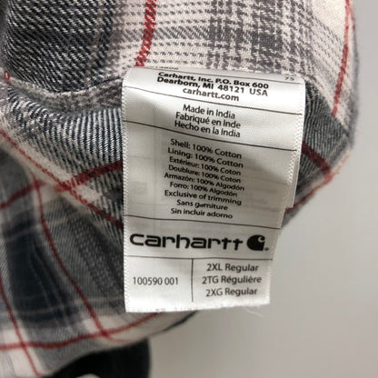 【メンズ】 Carhartt カーハート CARHARTT WEATHERED CANVAS SHIRTS JACKET 145-250206-wy-6-tomh サイズ：2XL カラー：ブラック 万代Net店