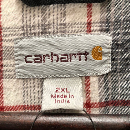 【メンズ】 Carhartt カーハート CARHARTT WEATHERED CANVAS SHIRTS JACKET 145-250206-wy-6-tomh サイズ：2XL カラー：ブラック 万代Net店