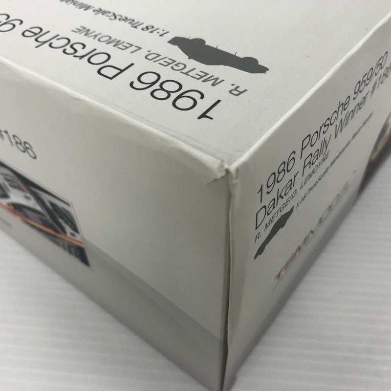 【中古品】 トゥルースケールミニチュアズ 1/18 ポルシェ959/50 1986年 ダカールラリーレイド優勝車 #186 [TSM121807R] 061-260803-ns-10-tei 万代Net店