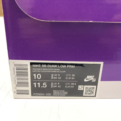 【中古品】【メンズ】 NIKE SB ナイキエスビー DUNK LOW PRM CITY OF LOVE "SAIL/WHITE" FZ5654-100 ダンク ロー PRM シティ オブ ラブ セイル/ホワイト スニーカー 靴 160-251224-hn-04-fur サイズ：28.0cm US 10 カラー：ベージュ系/ホワイト 万代Net店