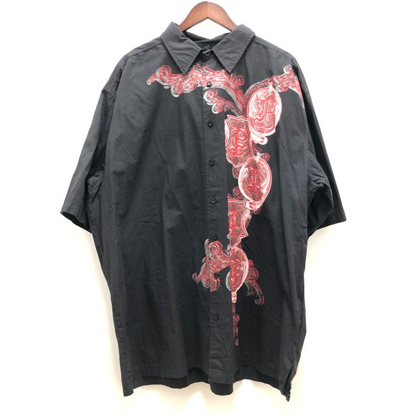 【中古品】【メンズ】 pellepelle ペレペレ PELLEPELLE 半袖シャツ 147-250206-wy‐8-tomh サイズ：4XL カラー：ブラック 万代Net店