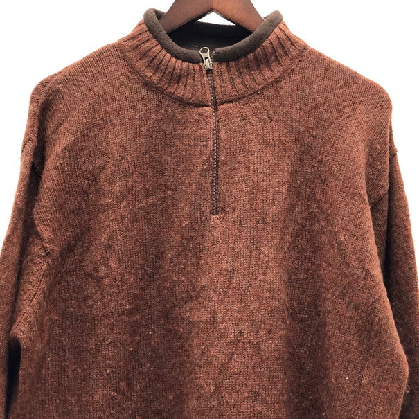 【中古品】【メンズ】  WOOLRICH ハーフジップセーター 144-250206-wy‐4-tomh サイズ：L カラー：ブラウン 万代Net店