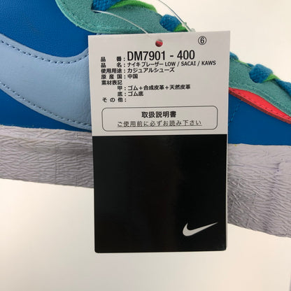 【中古美品】【メンズ】 NIKE ナイキ KAWS × SACAI × NIKE DM7901-400 BLAZER LOW NEPTUNE BLUE 160-250213-SY-01-iwa サイズ：29.0 カラー：BLUE 万代Net店