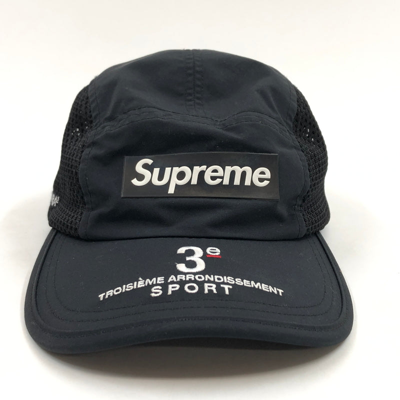 【中古品】【メンズ/レディース】 SUPREME シュプリーム MESH SIDE PANEL CAMP CAP メッシュサイドパネル キャンプキャップ 帽子 149-260823-hn-06-fur サイズ：ONE SIZE(58cm) カラー：ブラック 万代Net店