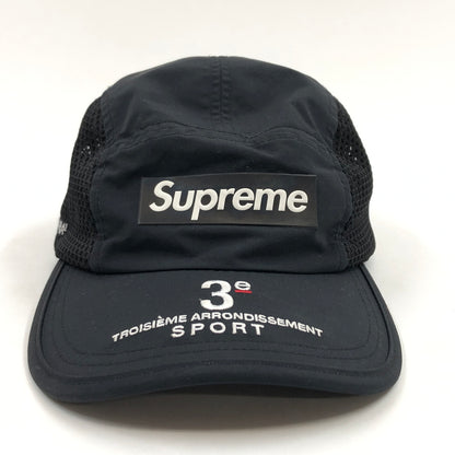 【中古品】【メンズ/レディース】 SUPREME シュプリーム MESH SIDE PANEL CAMP CAP メッシュサイドパネル キャンプキャップ 帽子 149-260823-hn-06-fur サイズ：ONE SIZE(58cm) カラー：ブラック 万代Net店