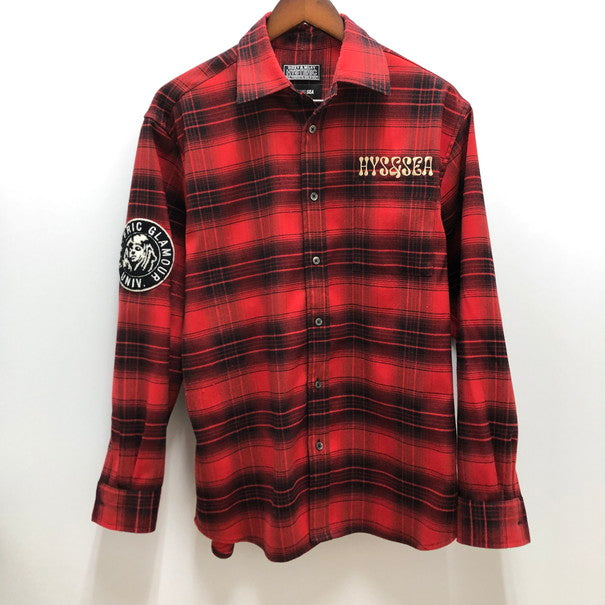 【中古品】【メンズ】 HYSTERIC GLAMOUR ヒステリックグラマー HYSTERIC GLAM×WIND AND SEA ネルシャツ 140-250223-SU-04-tomh 万代Net店