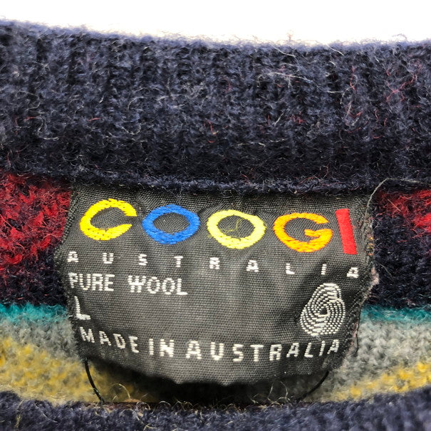 【中古品】【メンズ】  COOGI 3D WOOL KNIT 146-250207-wy-3-tomh サイズ：L カラー：マルチカラー 万代Net店