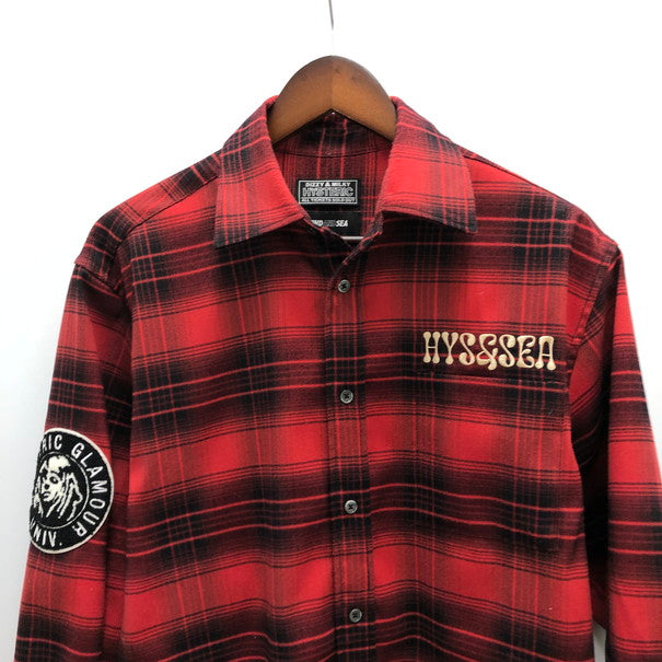 【中古品】【メンズ】 HYSTERIC GLAMOUR ヒステリックグラマー HYSTERIC GLAM×WIND AND SEA ネルシャツ 140-250223-SU-04-tomh 万代Net店