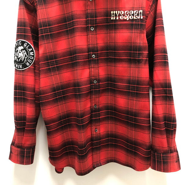 【中古品】【メンズ】 HYSTERIC GLAMOUR ヒステリックグラマー HYSTERIC GLAM×WIND AND SEA ネルシャツ 140-250223-SU-04-tomh 万代Net店