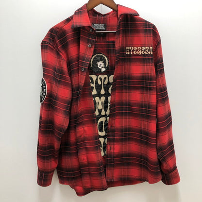 【中古品】【メンズ】 HYSTERIC GLAMOUR ヒステリックグラマー HYSTERIC GLAM×WIND AND SEA ネルシャツ 140-250223-SU-04-tomh 万代Net店