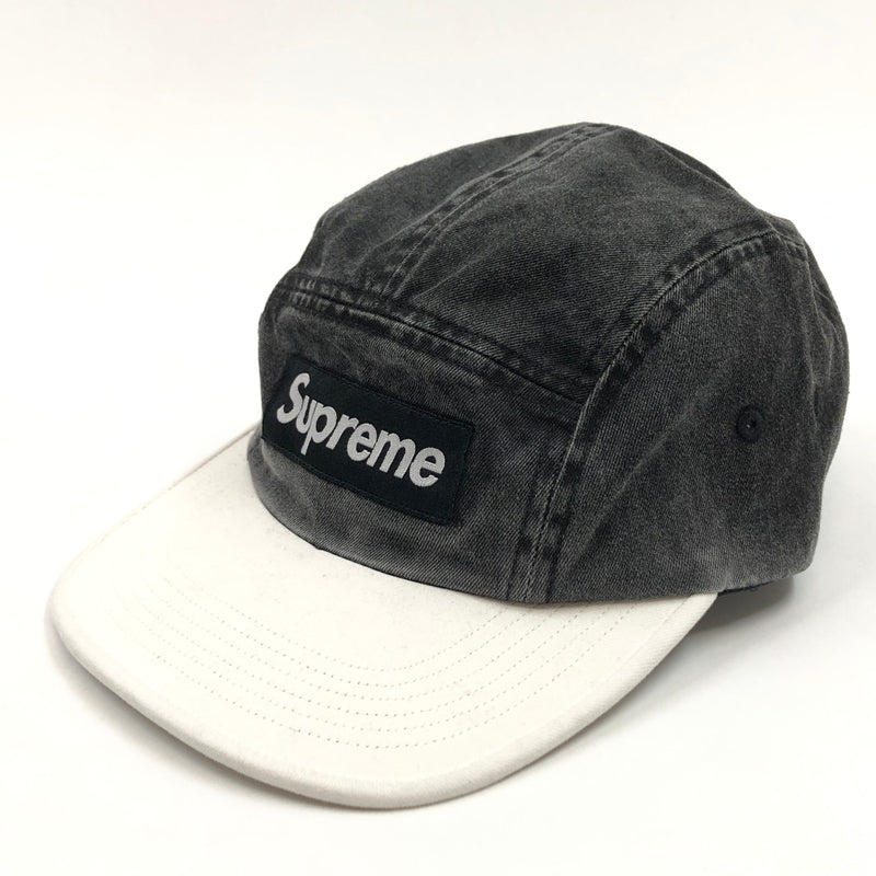 【中古品】【メンズ/レディース】 SUPREME シュプリーム 24SS PIGMENT 2-TONE CAMP CAP ピグメント ツートーン キャンプキャップ 帽子 149-260823-hn-07-fur サイズ：ONE SIZE(58cm) カラー：ブラック/ホワイト 万代Net店