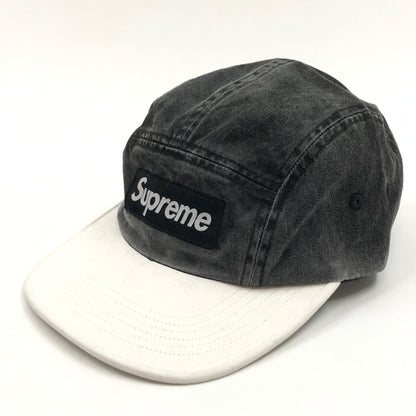 【中古品】【メンズ/レディース】 SUPREME シュプリーム 24SS PIGMENT 2-TONE CAMP CAP ピグメント ツートーン キャンプキャップ 帽子 149-260823-hn-07-fur サイズ：ONE SIZE(58cm) カラー：ブラック/ホワイト 万代Net店