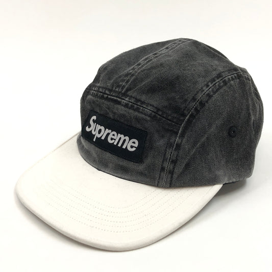【中古品】【メンズ/レディース】 SUPREME シュプリーム 24SS PIGMENT 2-TONE CAMP CAP ピグメント ツートーン キャンプキャップ 帽子 149-260823-hn-07-fur サイズ：ONE SIZE(58cm) カラー：ブラック/ホワイト 万代Net店