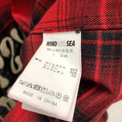 【中古品】【メンズ】 HYSTERIC GLAMOUR ヒステリックグラマー HYSTERIC GLAM×WIND AND SEA ネルシャツ 140-250223-SU-04-tomh 万代Net店