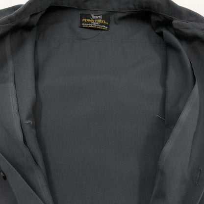 【ジャンク品】【メンズ】 sears シアーズ 70S ワークシャツ カジュアルシャツ 半袖 トップス 146-251105-hn-11-fur サイズ：表記なし カラー：グレー 万代Net店