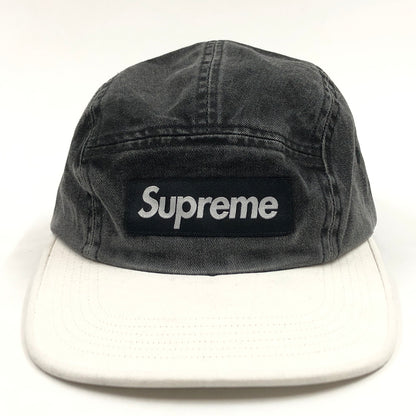 【中古品】【メンズ/レディース】 SUPREME シュプリーム 24SS PIGMENT 2-TONE CAMP CAP ピグメント ツートーン キャンプキャップ 帽子 149-260823-hn-07-fur サイズ：ONE SIZE(58cm) カラー：ブラック/ホワイト 万代Net店