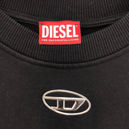 【中古美品】【メンズ】 DIESEL ディーゼル メタルロゴ半袖スウェット 半袖 Tシャツ BLACK 黒 147-260121-SY-01-iwa サイズ：M カラー：BLACK 万代Net店