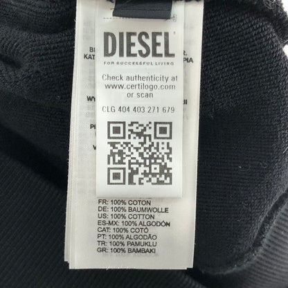 【中古美品】【メンズ】 DIESEL ディーゼル メタルロゴ半袖スウェット 半袖 Tシャツ BLACK 黒 147-260121-SY-01-iwa サイズ：M カラー：BLACK 万代Net店