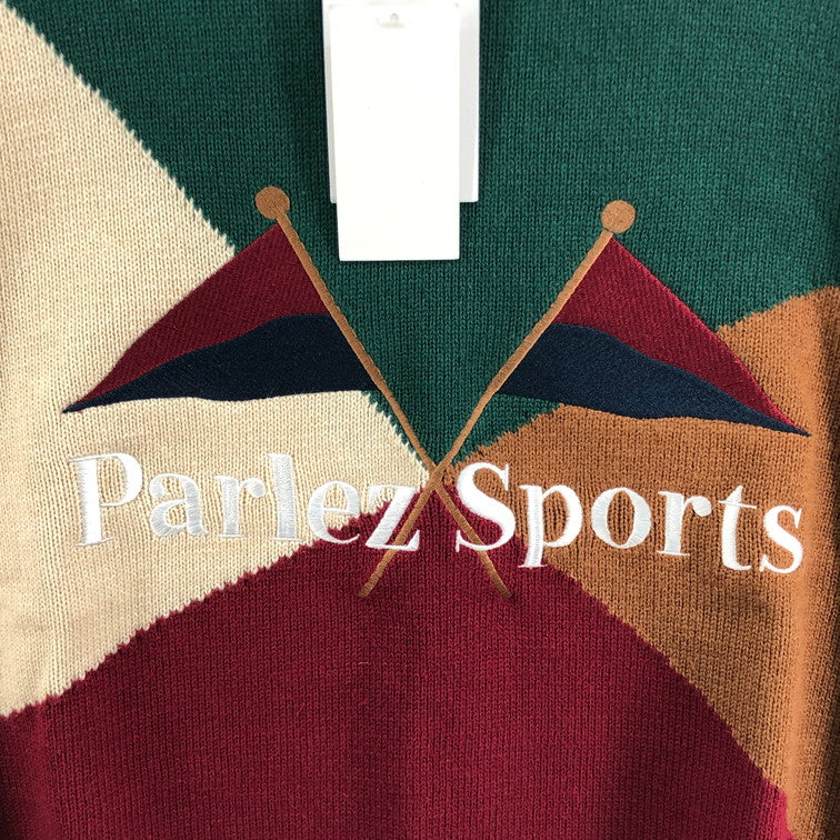 【未使用品】【メンズ/レディース】 PARLEZ SPORTS PARHW23047 ニットセーター 145-260121-SY-02-iwa サイズ：M 万代Net店