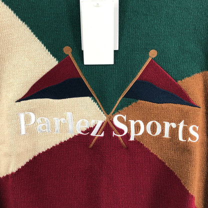 【未使用品】【メンズ/レディース】 PARLEZ SPORTS PARHW23047 ニットセーター 145-260121-SY-02-iwa サイズ：M 万代Net店