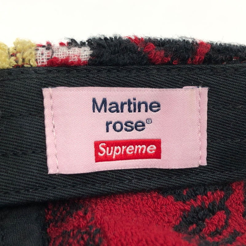 【中古品】【メンズ/レディース】 SUPREME シュプリーム × MARTINE ROSE マーティンローズ 24FW TOWEL ６-PANEL CAP タオル 6パネル キャップ ベースボールキャップ 帽子 149-260823-hn-08-fur サイズ：ONE SIZE(58cm) カラー：マルチカラー 万代Net店