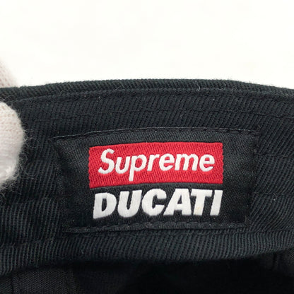 【中古品】【メンズ/レディース】 SUPREME シュプリーム × DUCATI ドゥカティ 24SS 6-PANEL CAP 6パネル キャップ ベースボールキャップ 帽子 149-260823-hn-09-fur サイズ：ONE SIZE(58cm) カラー：ブラック 万代Net店