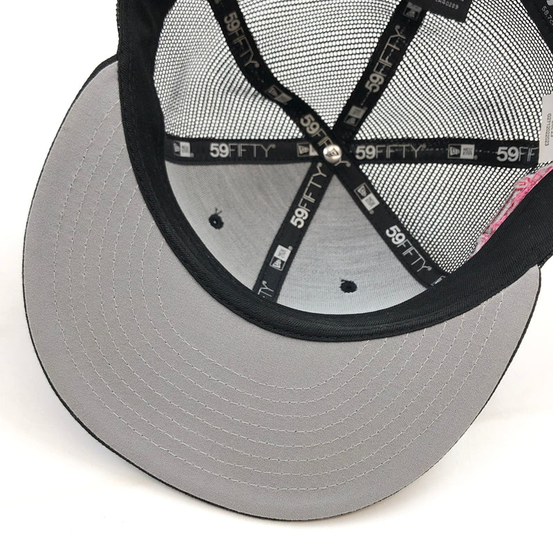 【中古品】【メンズ/レディース】 SUPREME シュプリーム × NEWERA ニューエラ 24SS BOX LOGO MESH CAP ボックスロゴ メッシュキャップ ベースボールキャップ 帽子 149-260824-hn-01-fur サイズ：7 3/8(58.7cm) カラー：ブラック 万代Net店