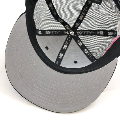 【中古品】【メンズ/レディース】 SUPREME シュプリーム × NEWERA ニューエラ 24SS BOX LOGO MESH CAP ボックスロゴ メッシュキャップ ベースボールキャップ 帽子 149-260824-hn-01-fur サイズ：7 3/8(58.7cm) カラー：ブラック 万代Net店