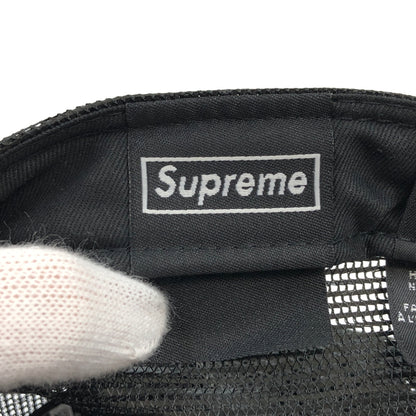【中古品】【メンズ/レディース】 SUPREME シュプリーム × NEWERA ニューエラ 24SS BOX LOGO MESH CAP ボックスロゴ メッシュキャップ ベースボールキャップ 帽子 149-260824-hn-01-fur サイズ：7 3/8(58.7cm) カラー：ブラック 万代Net店