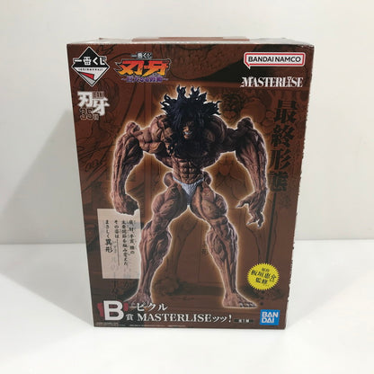 【中古美品】 一番くじ 刃牙～巨大なる鼓動～ A賞 宮本武蔵 B賞 ピクル MASTERLISEッッ！ 2体セット 未開封 箱イタミあり 052-260824-ti-02-tag 万代Net店