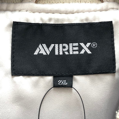 【中古品】【メンズ】 AVIREX アヴィレックス AVIREX 783-2250010 エイジドレザーブルゾン 147-250207-wy-12-tomh サイズ：2XL カラー：アイボリー 万代Net店