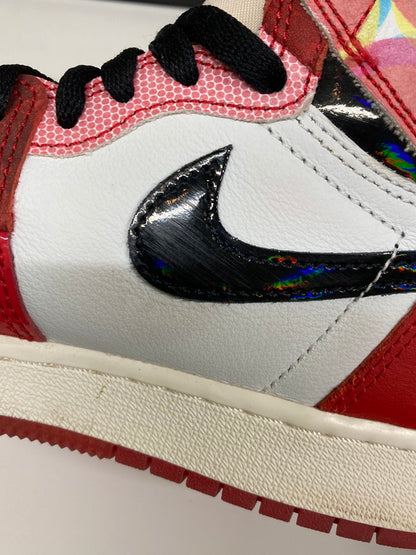 【中古品】【レディース】 ナイキ ×SPIDER MAN スパイダーマン AIR JORDAN 1 HIGH SP GS DV1753-601 エアージョーダン1 ハイ スニーカー 166-250725-jt-01-min サイズ：US 4Y 23.0cm カラー：UNIVERSITY RED/BLACK UNIVERSITYSITE ROUGE/NOIR 万代Net店
