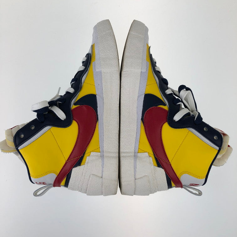 【中古品】【メンズ】 NIKE ナイキ SACAI × NIKE/BV0072-700/BLAZER MID 靴 スニーカー 160-250216-NS-1-iwa サイズ：26 カラー：バーシティメイズ バーシティレッド 万代Net店