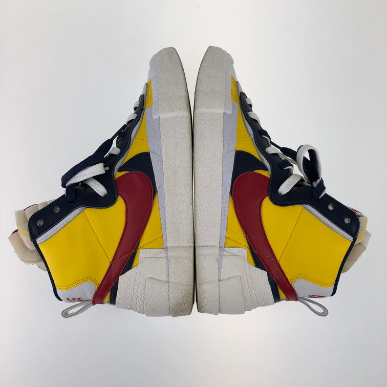 【中古品】【メンズ】 NIKE ナイキ SACAI × NIKE/BV0072-700/BLAZER MID 靴 スニーカー 160-250216-NS-1-iwa サイズ：26 カラー：バーシティメイズ バーシティレッド 万代Net店