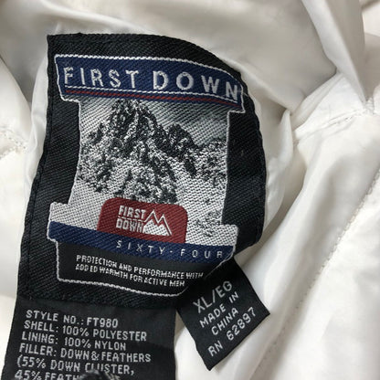 【中古品】【メンズ】  FIRST DOWN リバーシブルダウンジャケット 144-250207-wy-14-tomh サイズ：XL カラー：ブラック/ホワイト 万代Net店