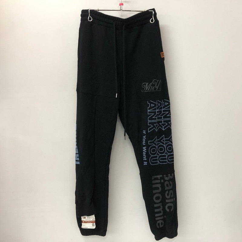 【中古品】【メンズ】 MIHARA YASUHIRO 2021モデル INSET THE TEE PANTS インセット Tシャツ パンツ ボトムス 151-240826-rk-10-fuzh サイズ：46 カラー：ブラック 万代Net店