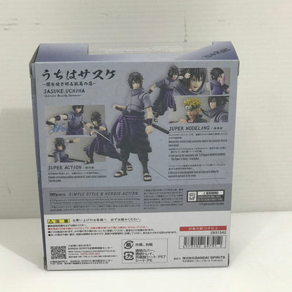 【中古品】 S.H.Figuarts NARUTO -ナルト- 疾風伝 うちはサスケ -闇を焼き切る孤高の忍- 開封済み 刀・鞘欠品 051-260824-ti-07-tag 万代Net店