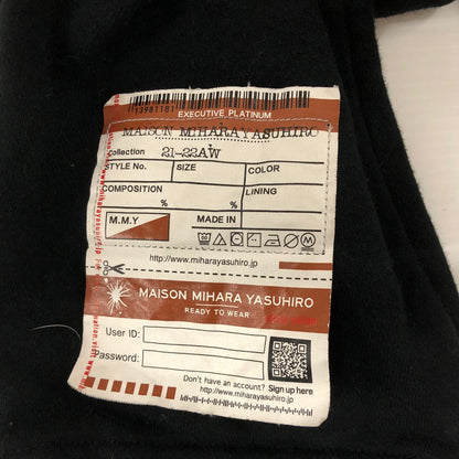 【中古品】【メンズ】 MIHARA YASUHIRO 2021モデル INSET THE TEE PANTS インセット Tシャツ パンツ ボトムス 151-240826-rk-10-fuzh サイズ：46 カラー：ブラック 万代Net店