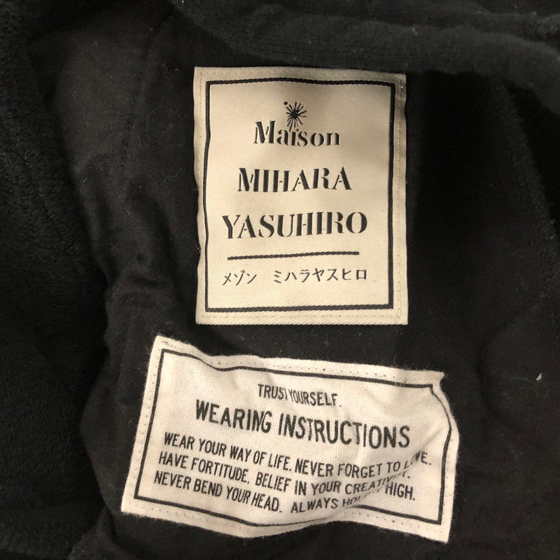 【中古品】【メンズ】 MIHARA YASUHIRO 2021モデル INSET THE TEE PANTS インセット Tシャツ パンツ ボトムス 151-240826-rk-10-fuzh サイズ：46 カラー：ブラック 万代Net店