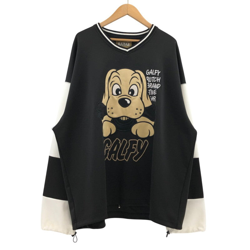 【現状渡し品】【メンズ/レディース】 GALFY ガルフィー 144034 当時の兄ちゃん SETUP ジャージ セットアップ 142-260312-hn-06-fur サイズ：中型犬(L) カラー：ブラック/ホワイト 万代Net店