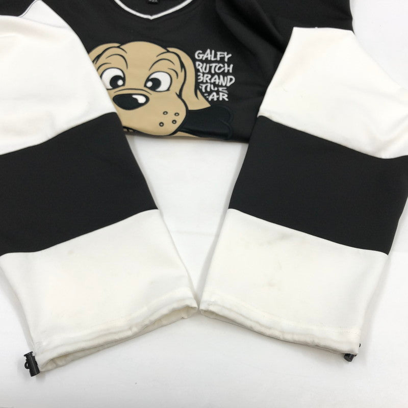 【現状渡し品】【メンズ/レディース】 GALFY ガルフィー 144034 当時の兄ちゃん SETUP ジャージ セットアップ 142-260312-hn-06-fur サイズ：中型犬(L) カラー：ブラック/ホワイト 万代Net店