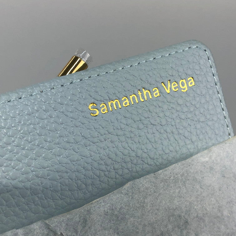 【未使用品】Samantha Vega サマンサベガ サマンサ 長財布 サマンサベガ パステルブルー 202-260202-SY-03-iwa 万代Net店