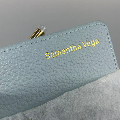 【未使用品】Samantha Vega サマンサベガ サマンサ 長財布 サマンサベガ パステルブルー 202-260202-SY-03-iwa 万代Net店